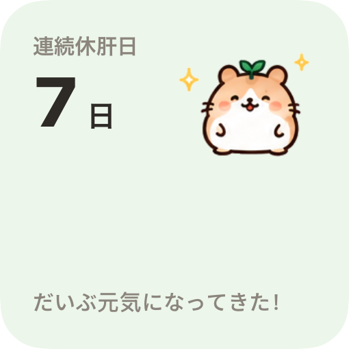休肝日のウィジェット